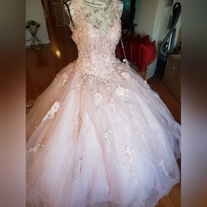 Vizcaya by Morilee Quinceañera dress blush size 4